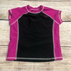 OP Pink and Black Swim Shirt
